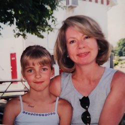 Olivia with her mum