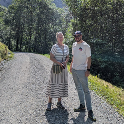 Wouter with his mum