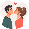 kissing icon